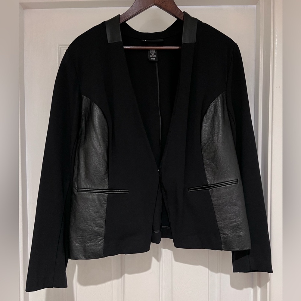 Lane Bryant Black “Leather” Jacket